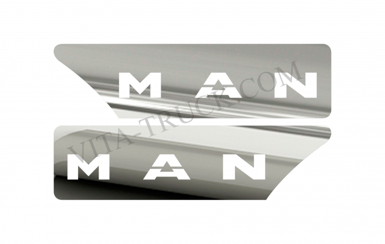 Накладки из нержавейки №10 "крылья" для MAN TGX