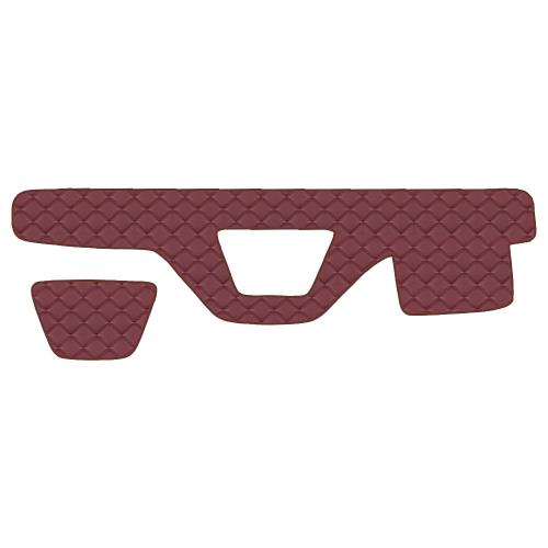 РСП 26-Стеганые накладки на панель VOLVO FH-13 от 2013 г. "Премиум" Бордовый