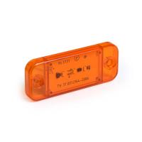 Фонарь габаритный желтый (LED, 12/24V) 15011