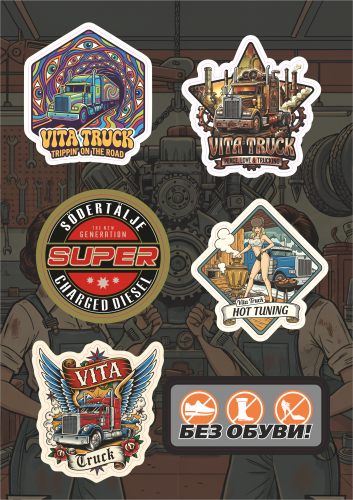 Набор наклеек VT STICKER PAСK-8