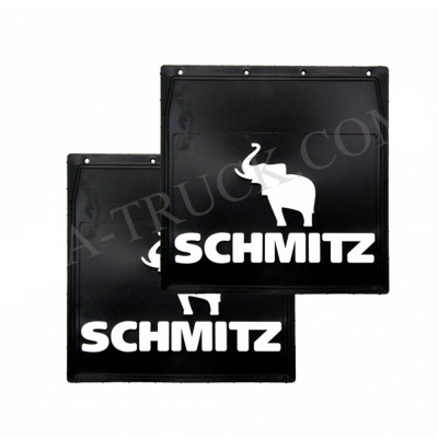 Брызговики Черные Люкс 40*40 SCHMITZ (Надпись Белая)