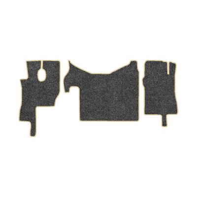 113-Коврики ворсовые FOTON AUMAN (460) -(ABTC 3 коврика. АТ) (UPP-3 (Серый) кант Бежевый)