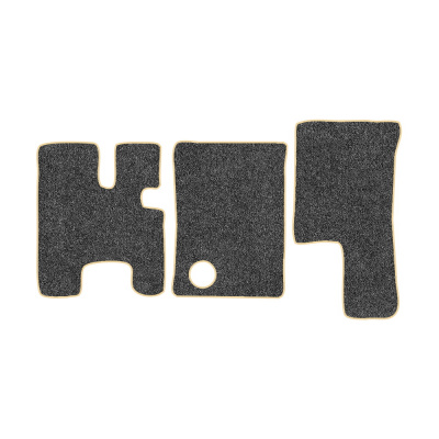 39-Коврики ворсовые MAZ EURO 3 -(АВС 3 коврика. МТ) (UPP-3 (Серый) кант Бежевый)