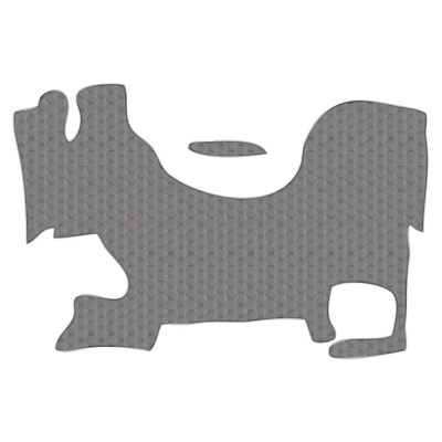 1.11 Коврики стёганные DAF XF (3 поколение) (АТ, 1 пневм., 1 табуретка, пасс. складной) от 2023г