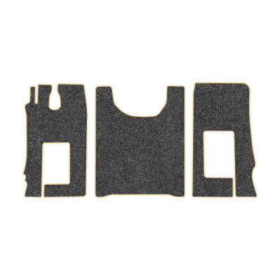 95-Коврики ворсовые KAMAZ К5 54901 -(ABTC 3 коврика. АТ) (UPP-3 (Серый) кант Бежевый)