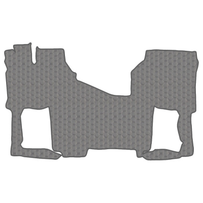 14.4 Коврики стёганные FAW J7 EAGLE (АТ, без кулисы, холодильник) от 2023г (Премиум Серый)