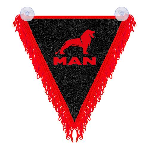 Треугольный длинный вымпел (надпись/лого)