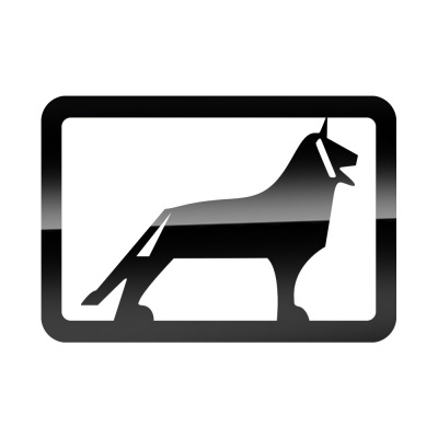 Буквы SDP (пластик) черный эмблема на капот MAN TGA  (160*110) лев (Оранжевый)