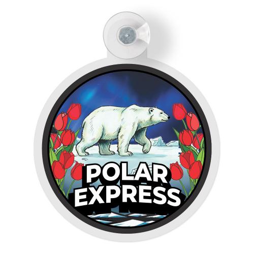 Вымпел-бейдж на присоске (Ø125мм) POLAR EXPRESS-3