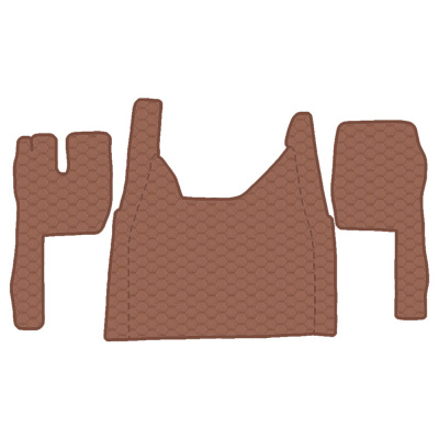 9.1 Коврики стёганные FORD F-MAX -  (Премиум Коричневый)