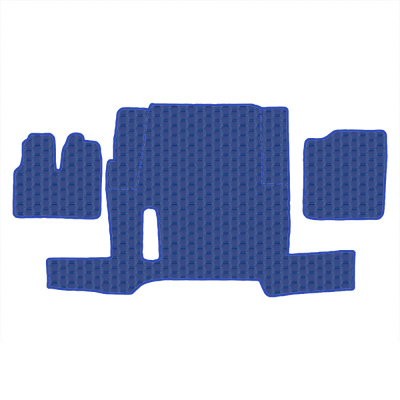 4.11 Коврики стёганные MAN TGX от 2017г.  (АТ, 1 полка, холодильник)  (Премиум Синий)