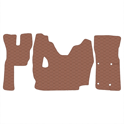 2.8 Коврики стёганные VOLVO FMX с 2011г. (МТ)  (Премиум Коричневый)