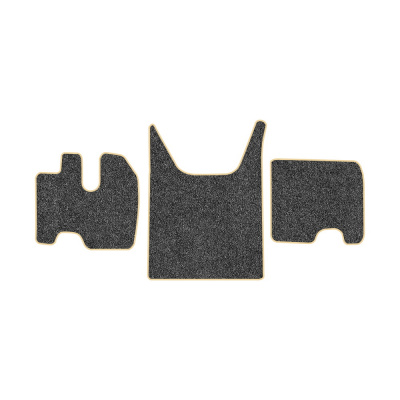 80-Коврики ворсовые KAMAZ 5490 от 2016г -(ABTC 3 коврика. АТ) (UPP-3 (Серый) кант Бежевый)