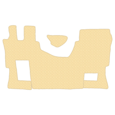 5.5 Коврики стёганные MERCEDES ACTROS MP-IV 2011г. >   (ровный пол, пассажирское сиденье не пневмо)  (Классик Бежевый)