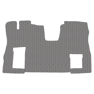 3.15 Коврики стёганные Scania 6 ser. S  (АТ, 1 пневм., 1 табуретка)  (Премиум Серый)