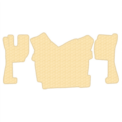 2.4 Коврики стёганные VOLVO FH 3 (АТ, 2 пневм) от 2008г.в. (Премиум Бежевый)