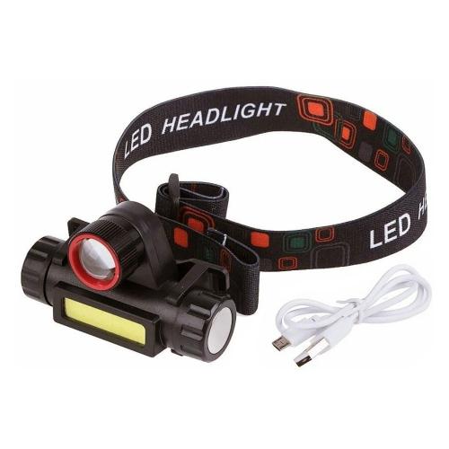 Фонарь налобный HIGH POWER HEADLAMP KX-1807 (USB, 3 режима)