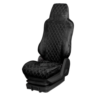 90 Чехлы Стандарт MAN TGL   (2 ремня) 2 выс.сид (АликЧерный+АликЧерный)