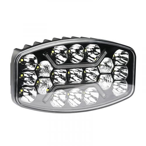 Фара светодиодная - (12/24V, 60W, 106х92х70мм) белый свет+дневной свет UZ-022