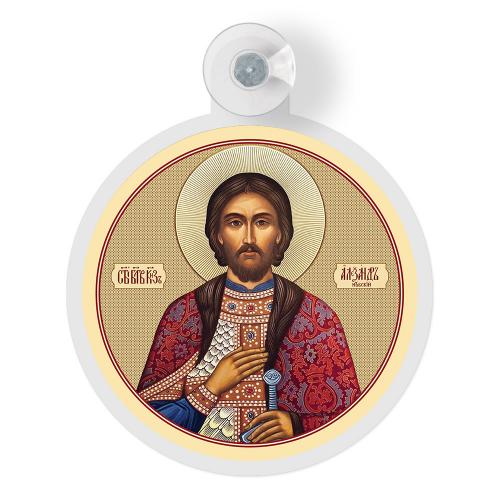 Вымпел-бейдж на присоске (Ø125мм) АЛ. НЕВСКИЙ 145