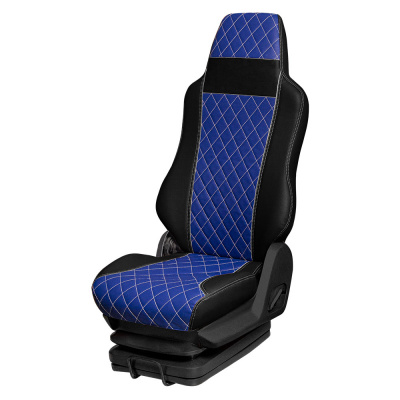 167 Чехлы Премиум HOWO T5G (280) - 2 пневмо (2 вод. подл) (ПремиумЧерный+ПремиумСиний)