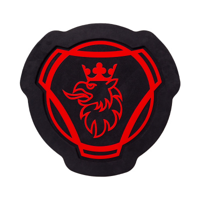 Панель на спальник Ø400мм SCANIA (замша) круг (24v, х2 подсв.)