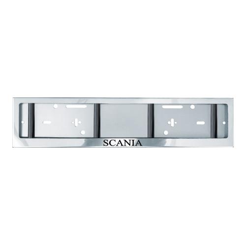 Рамка номерного знака SCANIA (нерж. сталь)