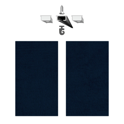 Перегородка салона со шторами ГАЗЕЛЬ NEXT  Бархат (Черный)