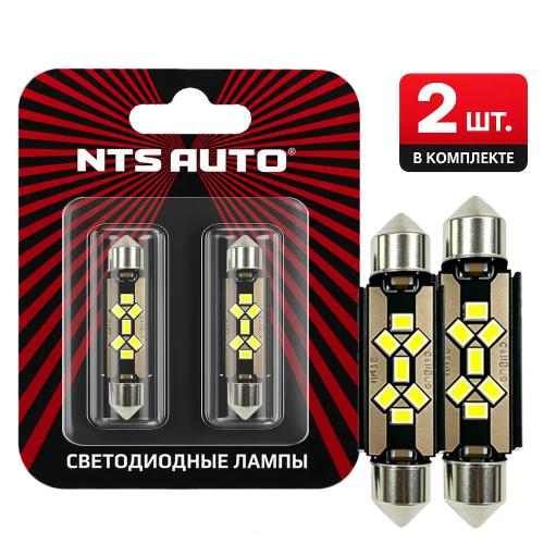 Светодиодные лампы NTS C5W/41MM-3020-7-12-30V (белый, комп-т 2шт.)