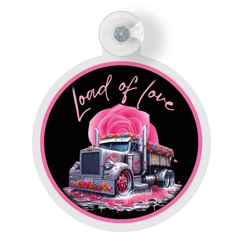 Вымпел-бейдж на присоске (Ø125мм) LOAD OF LOVE