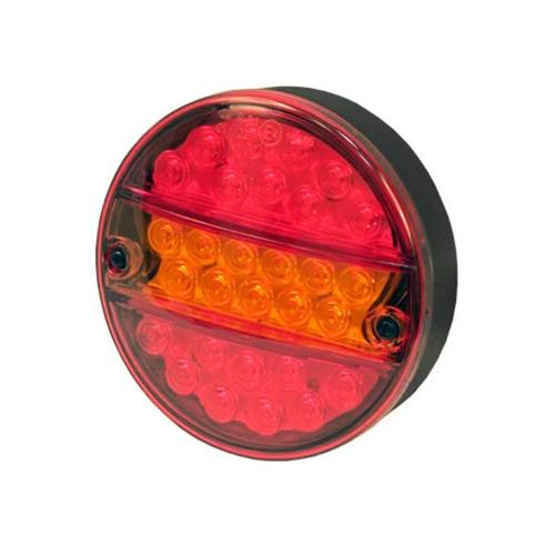 Фонарь задний круглый с бегущим поворотом (12-24V) MS-20 24116