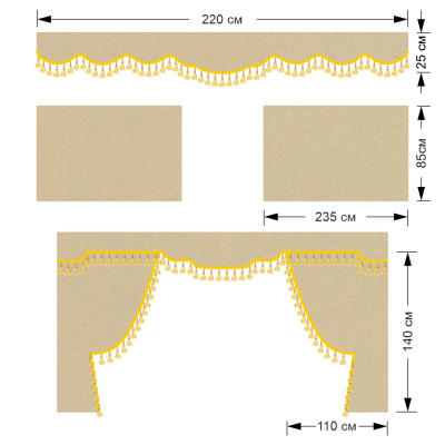 Комплект автоштор для DAF XF 95