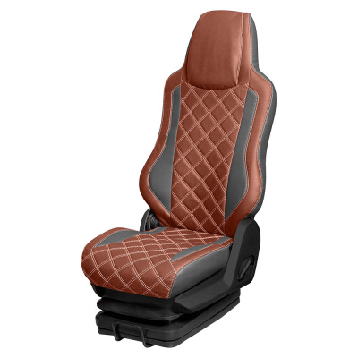 141 Чехлы Люкс FAW J6P (4-х осный) от 2022 (2 ремня) 2 выс.сид