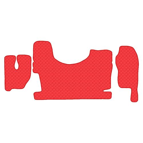 5.1 РСП Ковер стеганный MERCEDES ACTROS MP-III, MP-II от 2004 (с тунн. и шахт.) "Премиум" Красный