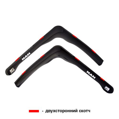 Дефлекторы окон (ветровики) MAN TGX "вставные"