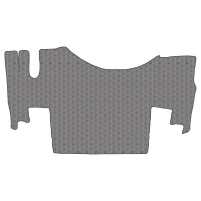 6.8 Коврики стёганные RENAULT GAMA T от 2014  (ровный пол, пассажирское сиденье пневмо)  (Премиум Серый)
