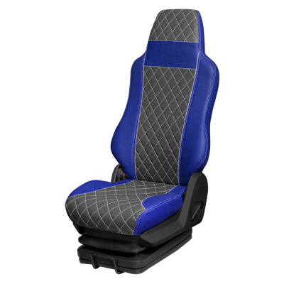 90 Чехлы Премиум MAN TGL   (2 ремня) 2 выс.сид (ПремиумСиний+ПремиумСерый)