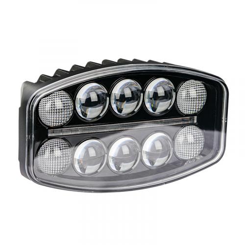 Фара светодиодная - (12/24V, 60W, 106х92х70мм) белый свет+дневной свет UZ-023