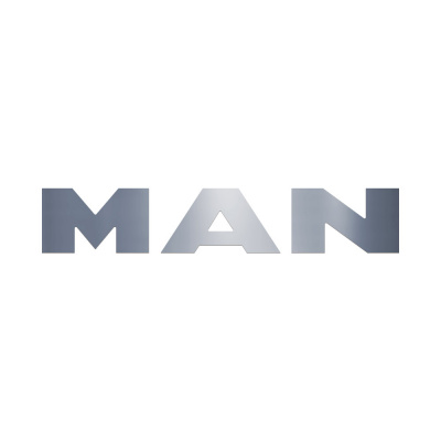 Буквы SDT (нерж.) эмблема на капот MAN TGX от 2008 (650*120) ( Подсветка  Белый)