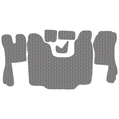 3.7 Коврики стёганные Scania 5 ser. G (АТ)  (Премиум Серый)