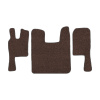 67-Коврики ворсовые SCANIA 124 (после 2010г) -(ABTC 3 коврика. АТ) (UPP-8 (Коричневый) кант Серый)