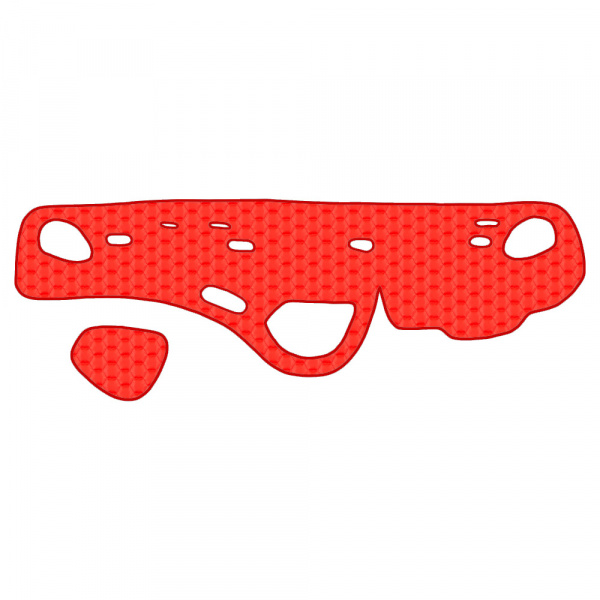 Стеганная накладка на приборную панель VOLVO FH-12 2009-2013г.в. №21