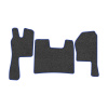 21-Коврики ворсовые SCANIA R  -(ABTC 3 коврика. АТ) (UPP-8 (Графит) кант Синий)