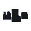 37-Коврики ворсовые MAN TGS -(АВС 3 коврика. МТ) (UPP-3 (Черный) кант Синий)