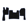 21-Коврики ворсовые SCANIA R  -(ABTC 3 коврика. АТ) (Фортуна (Черный) кант Синий)