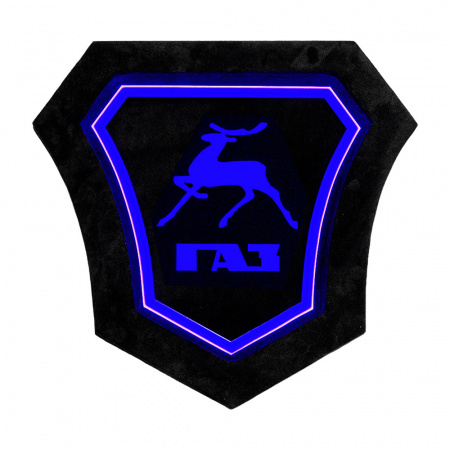 Панель на спальник 400*400 GAZELLE (замша) - (12v) (Подсветка синяя)