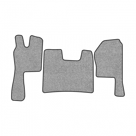 21-Коврики ворсовые SCANIA R  -(ABTC 3 коврика. АТ) (UPP-8 (Серый) кант Черный)