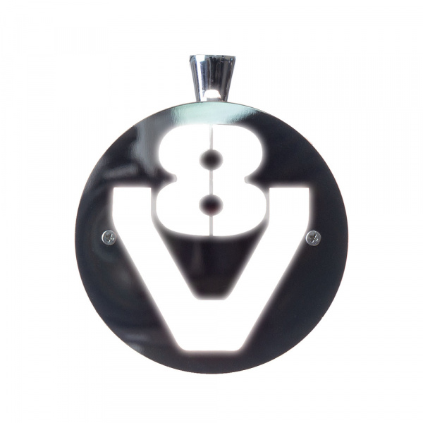 Фонарь под зеркало V8 (LED, нерж., комп. 2 шт)