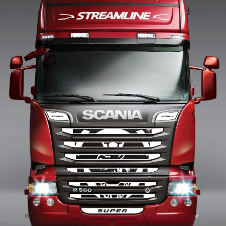Накладки из нержавеющей стали на капот SCANIA NKN-45