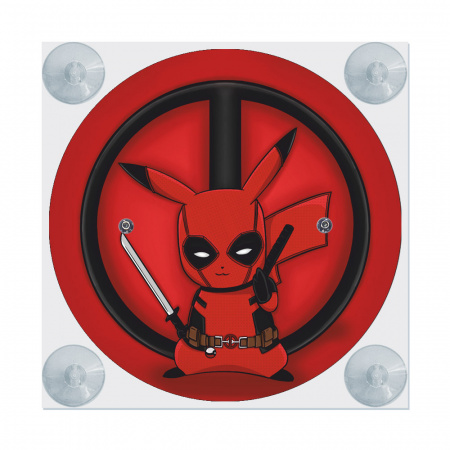 Табличка светодиодная "Лайт-бокс" мини на лобовое стекло (№102 DEAD POOL)
